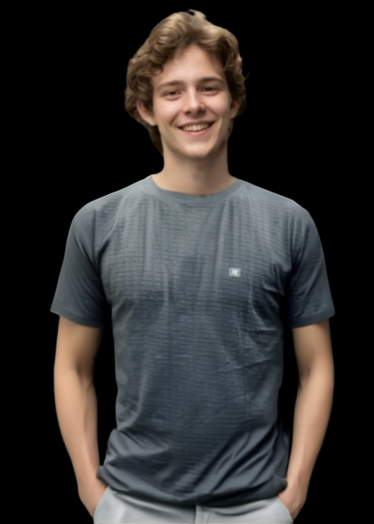 Nauticon Summer Jacquard Crew Neck T-Shirt For Men 100 Poly/Plus Grey