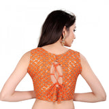 Women's Satin Silk, Inner-Cotton Full Stitched Padded Blouse (Keri Fenta)