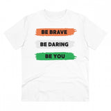 Generic Men's PC Cotton Be Brave Be You Printed T Shirt (Color: White, Thread Count: 180GSM)