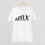 Generic Men's PC Cotton Cricket Design Printed T Shirt (Color: White, Thread Count: 180GSM)