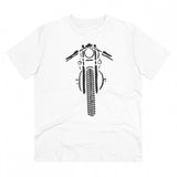 Generic Men's PC Cotton Bike Ride Design Printed T Shirt (Color: White, Thread Count: 180GSM)