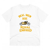 Generic Men's PC Cotton Bike Ride Design Printed T Shirt (Color: White, Thread Count: 180GSM)