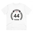 Generic Men's PC Cotton 44th Anniversary Printed T Shirt (Color: White, Thread Count: 180GSM)