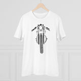 Generic Men's PC Cotton Bike Ride Design Printed T Shirt (Color: White, Thread Count: 180GSM)
