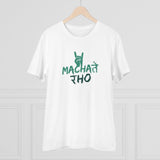 Generic Men's PC Cotton Machate Raho Printed T Shirt (Color: White, Thread Count: 180GSM)