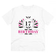 Generic Men's PC Cotton 17th Birthday Printed T Shirt (Color: White, Thread Count: 180GSM)