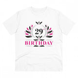 Generic Men's PC Cotton 29th Birthday Printed T Shirt (Color: White, Thread Count: 180GSM)