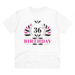 Generic Men's PC Cotton 36th Birthday Printed T Shirt (Color: White, Thread Count: 180GSM)
