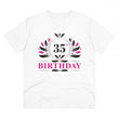 Generic Men's PC Cotton 35th Birthday Printed T Shirt (Color: White, Thread Count: 180GSM)