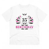 Generic Men's PC Cotton 35th Birthday Printed T Shirt (Color: White, Thread Count: 180GSM)