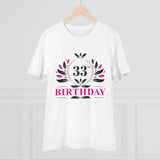 Generic Men's PC Cotton 33rd Birthday Printed T Shirt (Color: White, Thread Count: 180GSM)