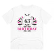 Generic Men's PC Cotton 63rd Birthday Printed T Shirt (Color: White, Thread Count: 180GSM)