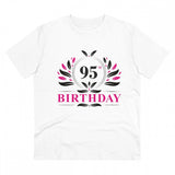 Generic Men's PC Cotton 95th Birthday Printed T Shirt (Color: White, Thread Count: 180GSM)