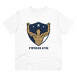 Generic Men's PC Cotton Fittnes Gym Printed T Shirt (Color: White, Thread Count: 180GSM)
