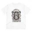 Generic Men's PC Cotton Gorila Desing Printed T Shirt (Color: White, Thread Count: 180GSM)
