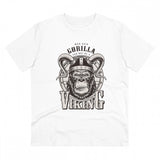 Generic Men's PC Cotton Gorila Desing Printed T Shirt (Color: White, Thread Count: 180GSM)