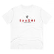 Generic Men's PC Cotton Me Bhaghi Printed T Shirt (Color: White, Thread Count: 180GSM)