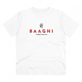 Generic Men's PC Cotton Me Bhaghi Printed T Shirt (Color: White, Thread Count: 180GSM)