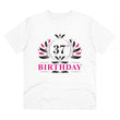 Generic Men's PC Cotton 37th Birthday Printed T Shirt (Color: White, Thread Count: 180GSM)