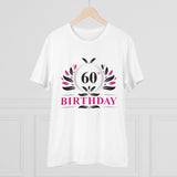 Generic Men's PC Cotton 60th Birthday Printed T Shirt (Color: White, Thread Count: 180GSM)