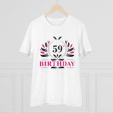 Generic Men's PC Cotton 59th Birthday Printed T Shirt (Color: White, Thread Count: 180GSM)