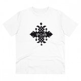 Men's PC Cotton Telugu Desing Printed T Shirt (Color: White, Thread Count: 180GSM)