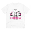 Generic Men's PC Cotton 38th Birthday Printed T Shirt (Color: White, Thread Count: 180GSM)