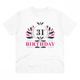 Generic Men's PC Cotton 31st Birthday Printed T Shirt (Color: White, Thread Count: 180GSM)