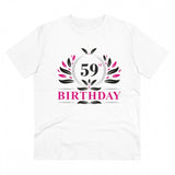 Generic Men's PC Cotton 59th Birthday Printed T Shirt (Color: White, Thread Count: 180GSM)