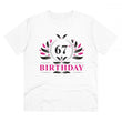Generic Men's PC Cotton 67th Birthday Printed T Shirt (Color: White, Thread Count: 180GSM)