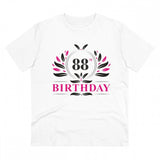 Generic Men's PC Cotton 88th Birthday Printed T Shirt (Color: White, Thread Count: 180GSM)