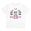 Generic Men's PC Cotton 85th Birthday Printed T Shirt (Color: White, Thread Count: 180GSM)