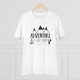 Men's PC Cotton Explore The Unseen Printed T Shirt (Color: White, Thread Count: 180GSM)