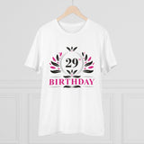 Generic Men's PC Cotton 29th Birthday Printed T Shirt (Color: White, Thread Count: 180GSM)
