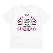Generic Men's PC Cotton 25th Birthday Printed T Shirt (Color: White, Thread Count: 180GSM)