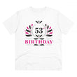 Generic Men's PC Cotton 53rd Birthday Printed T Shirt (Color: White, Thread Count: 180GSM)