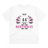Generic Men's PC Cotton 44th Birthday Printed T Shirt (Color: White, Thread Count: 180GSM)