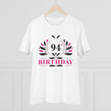 Generic Men's PC Cotton 94th Birthday Printed T Shirt (Color: White, Thread Count: 180GSM)