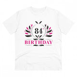 Generic Men's PC Cotton 84th Birthday Printed T Shirt (Color: White, Thread Count: 180GSM)