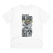 Generic Men's PC Cotton With Great Beard Comes Printed T Shirt (Color: White, Thread Count: 180GSM)