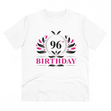 Generic Men's PC Cotton 96th Birthday Printed T Shirt (Color: White, Thread Count: 180GSM)