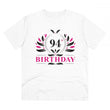 Generic Men's PC Cotton 94th Birthday Printed T Shirt (Color: White, Thread Count: 180GSM)