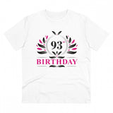 Generic Men's PC Cotton 93rd Birthday Printed T Shirt (Color: White, Thread Count: 180GSM)