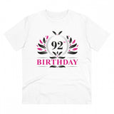 Generic Men's PC Cotton 92nd Birthday Printed T Shirt (Color: White, Thread Count: 180GSM)