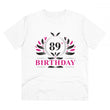 Generic Men's PC Cotton 89th Birthday Printed T Shirt (Color: White, Thread Count: 180GSM)