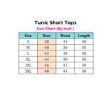 Women's 3/4th Sleeve Cotton Blend Tunic Long Kurti (Beige)