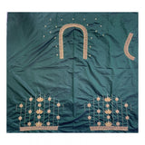 Women's Cotton Silk Self Design Unstitched Blouse Piece (Dark Green, 80-100 cm)