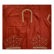 Generic Women's Cotton Silk Self Design Unstitched Blouse Piece (Maroon, 80-100 cm)