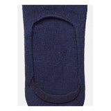 Generic 5 Pairs Unisex Casual Cotton Blended Solid No-show Socks (Navy)