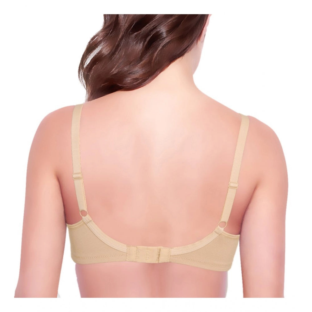 Women's Cotton Everyday Non Padded And Wirefree Bra (PaleSkin)